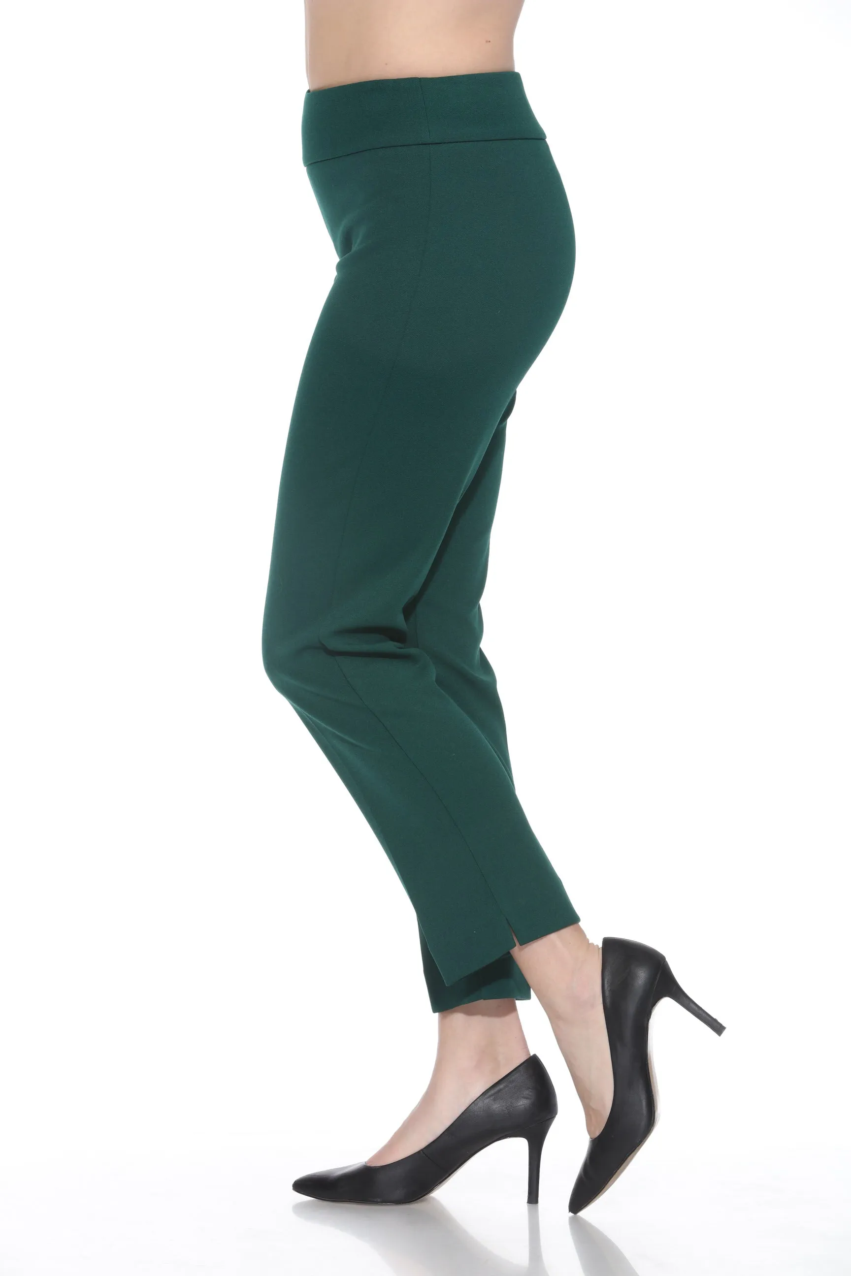 Joseph Ribkoff Absolute Green Pull On Slim Ankle Pants 243745