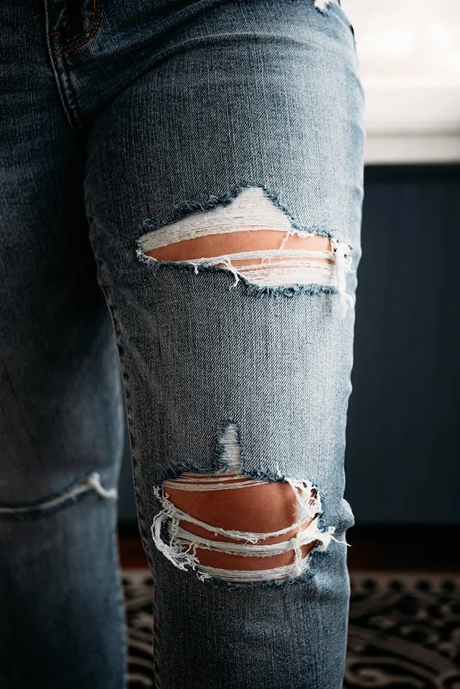 Judy Blue Distressed Slim Fit Jeans *FINAL SALE*