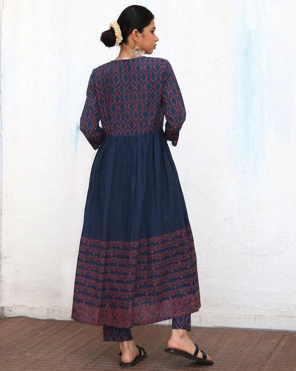 Jules Blockprinted Cotton Kurta Set - NOMAD