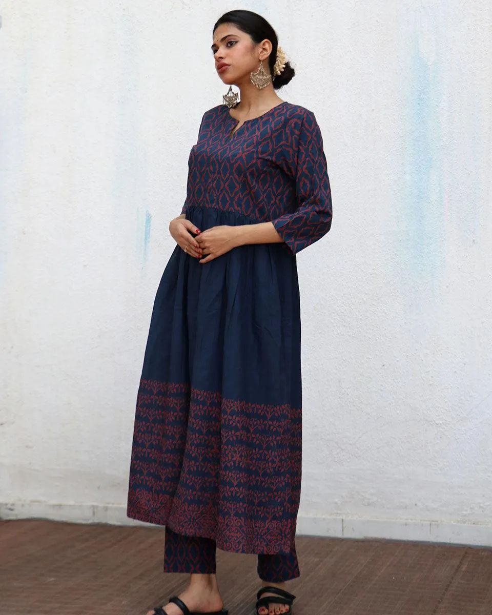 Jules Blockprinted Cotton Kurta Set - NOMAD