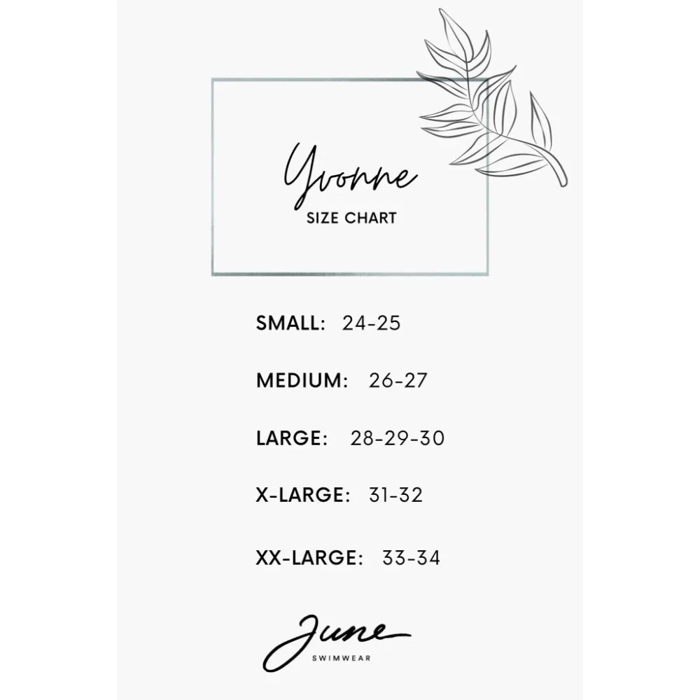 JUNE SWIMWEAR YVONNE BOTTOM LEAF