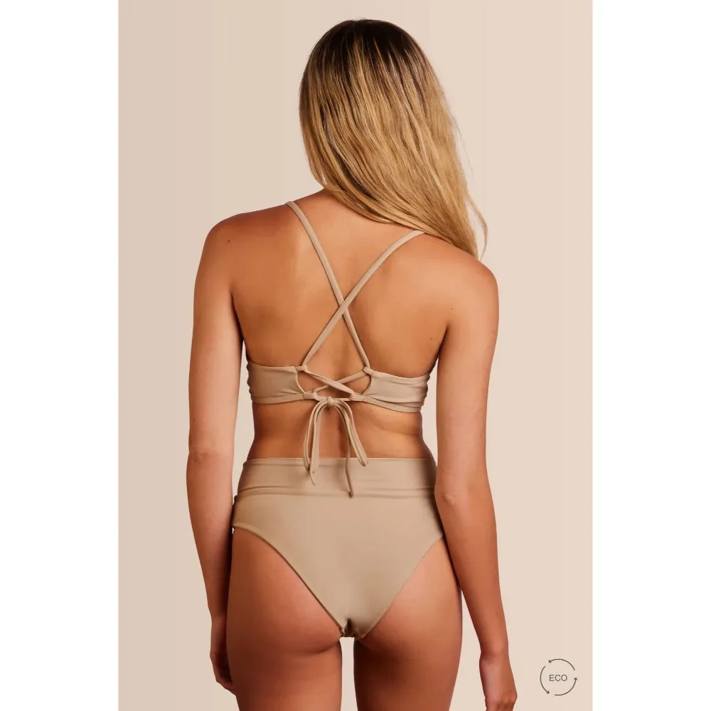 JUNE SWIMWEAR YVONNE BOTTOM MOCHACCINO