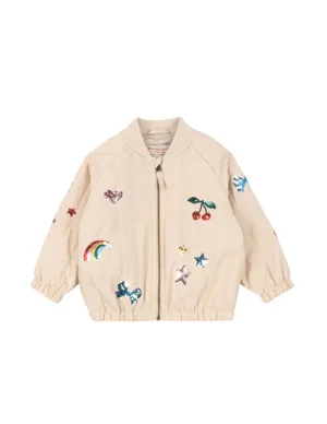 Juno Sequin Bomber Jacket