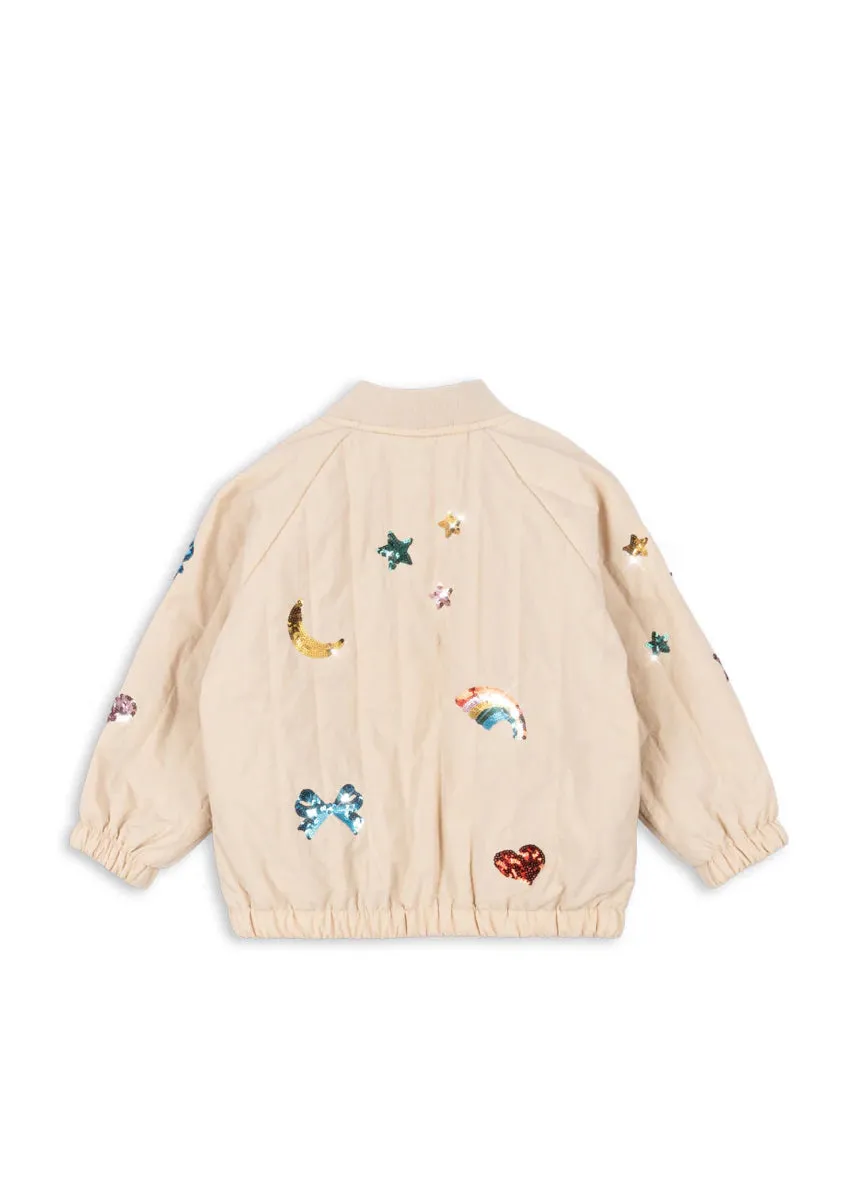 Juno Sequin Bomber Jacket