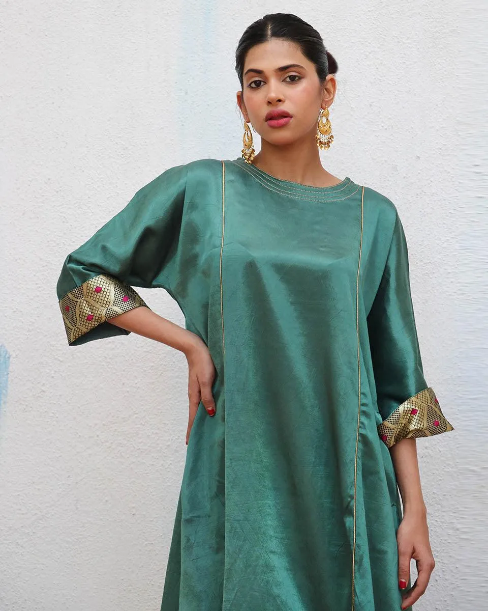 Junoon Mashru Silk Kurti & Bottom SET OF 2 - Sufiyana