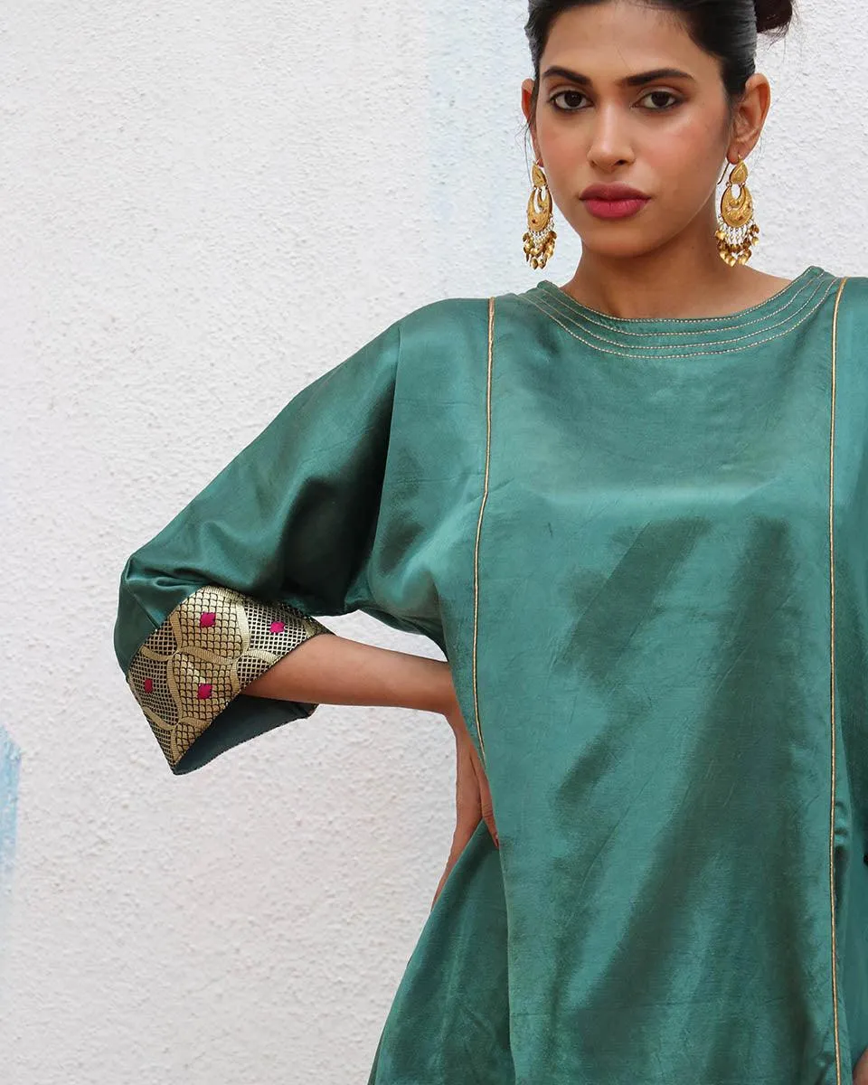 Junoon Mashru Silk Kurti & Bottom SET OF 2 - Sufiyana