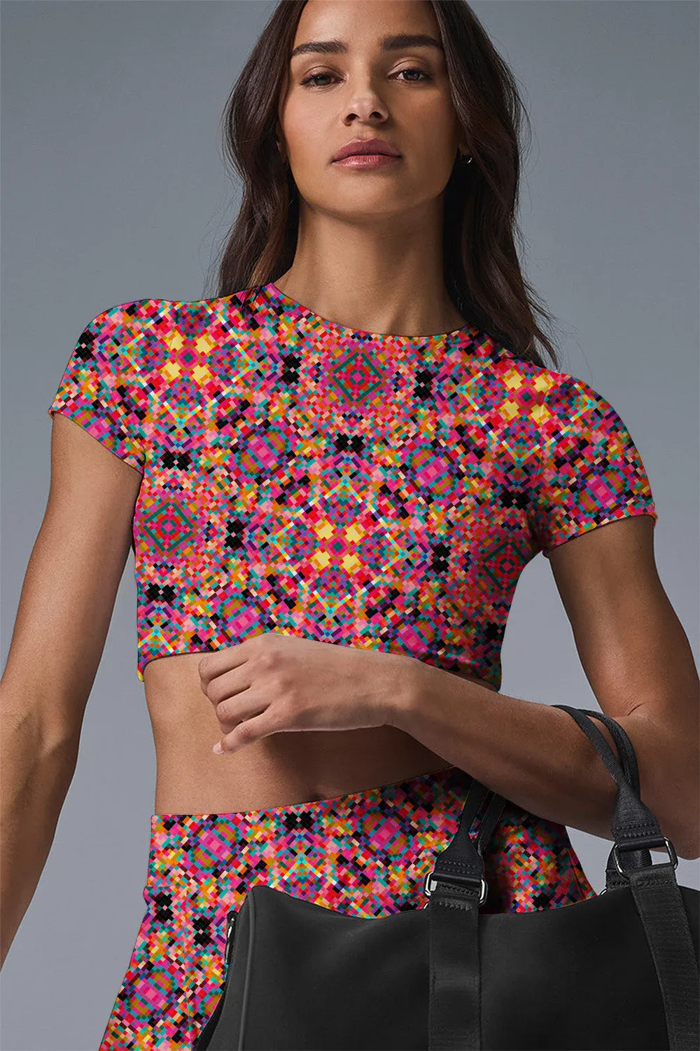 Kaleido Energy Activewear Set – Women’s 2-Piece Tennis & Pickleball Crop Top   Skirt