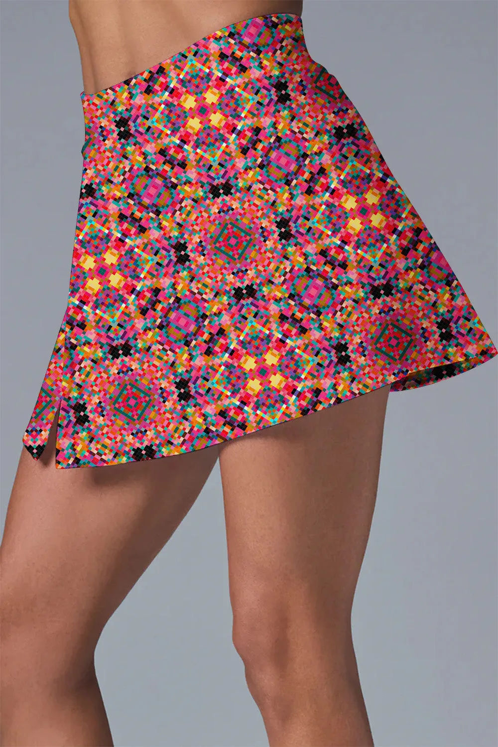 Kaleido Energy Activewear Set – Women’s 2-Piece Tennis & Pickleball Crop Top   Skirt