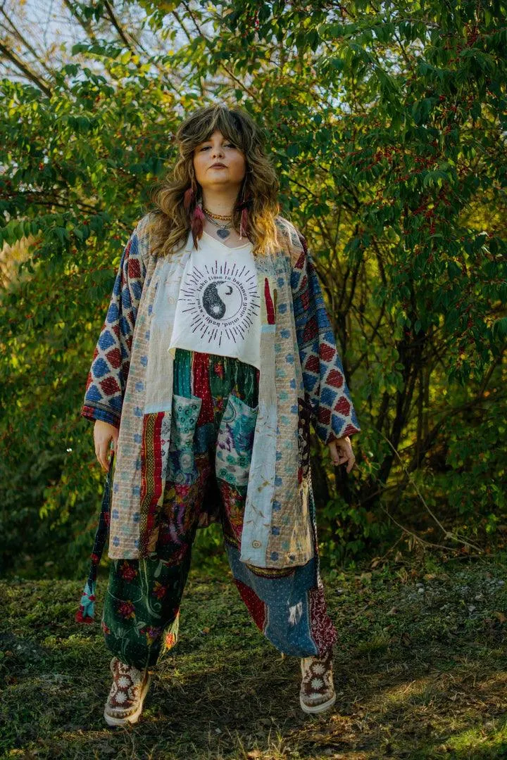 Kantha Trench Robe #08 by Kantha Bae