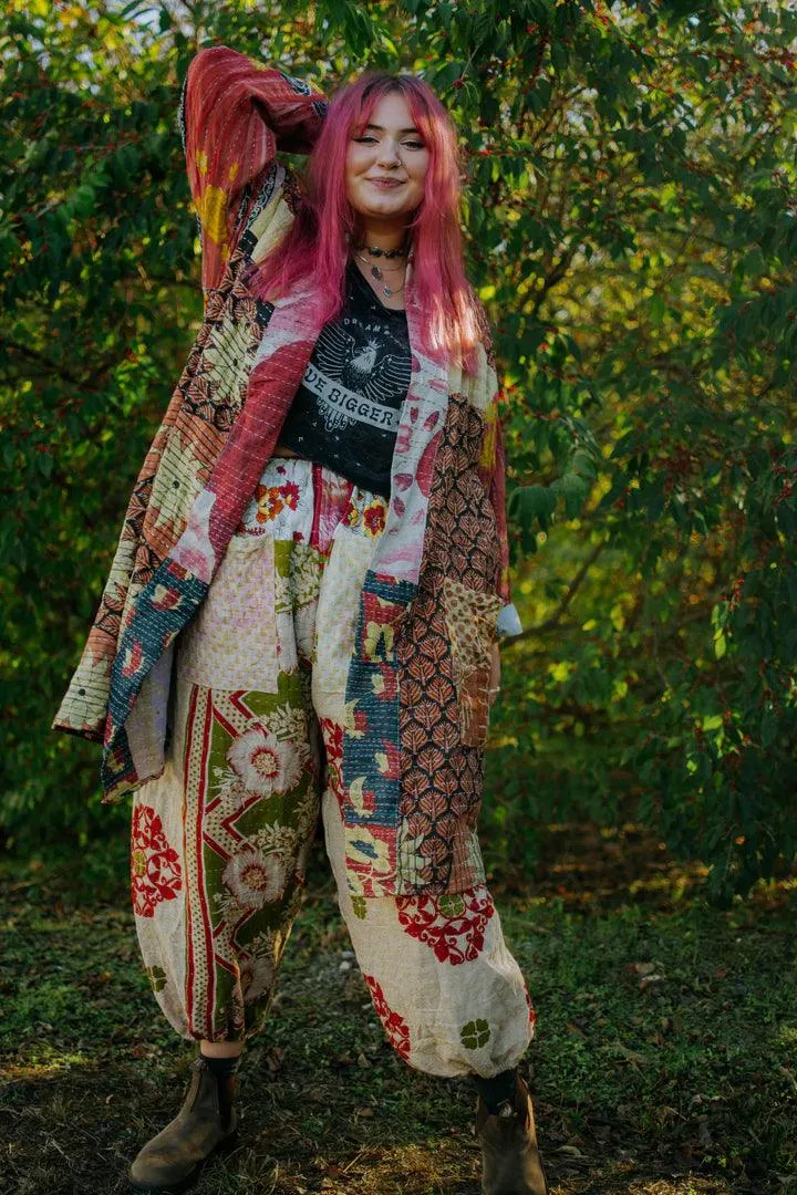 Kantha Trench Robe #12 by Kantha Bae