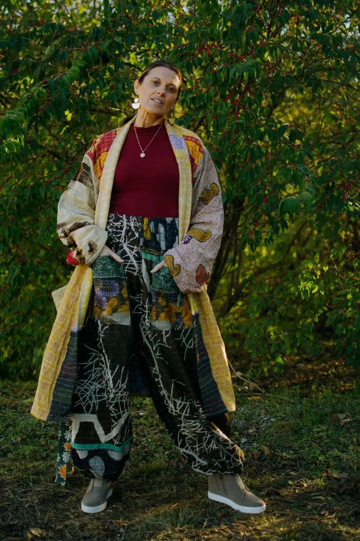 Kantha Trench Robe #12 by Kantha Bae