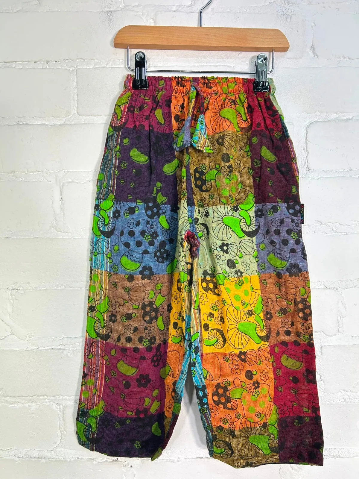 Kids Multi Mushroom Print Trousers