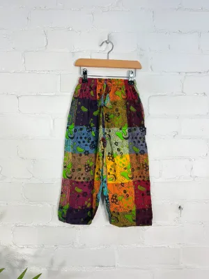 Kids Multi Mushroom Print Trousers