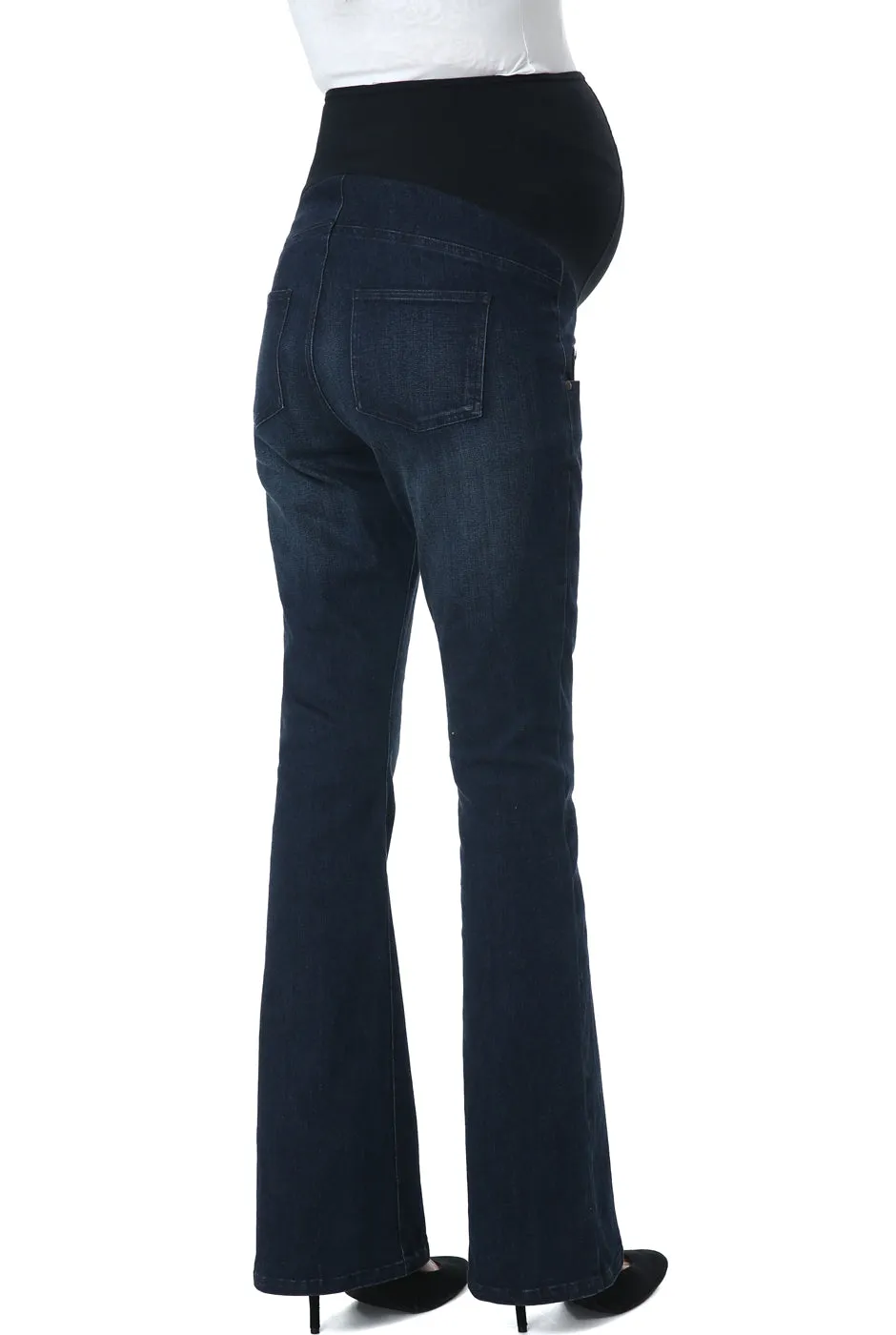 Kimi   Kai Maternity "Leni" Modern Boot Cut Denim Jeans