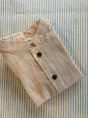 Klingaru Shirt - Beige Self ( Last Piece ) size-4-6 Years