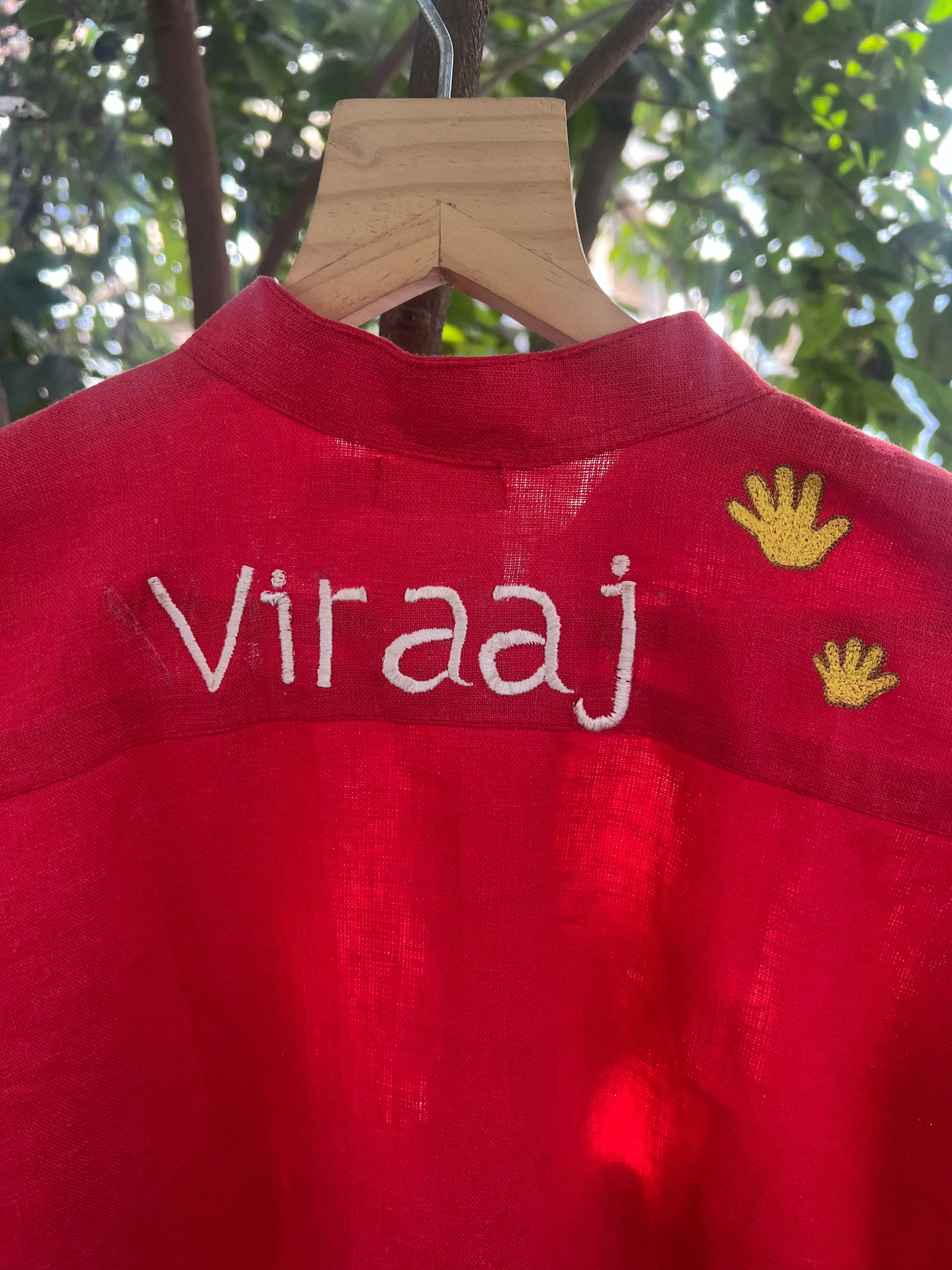 Klingaru Shirt - Embroidered Musical Shirt Customised with Child's Name (PREORDER)