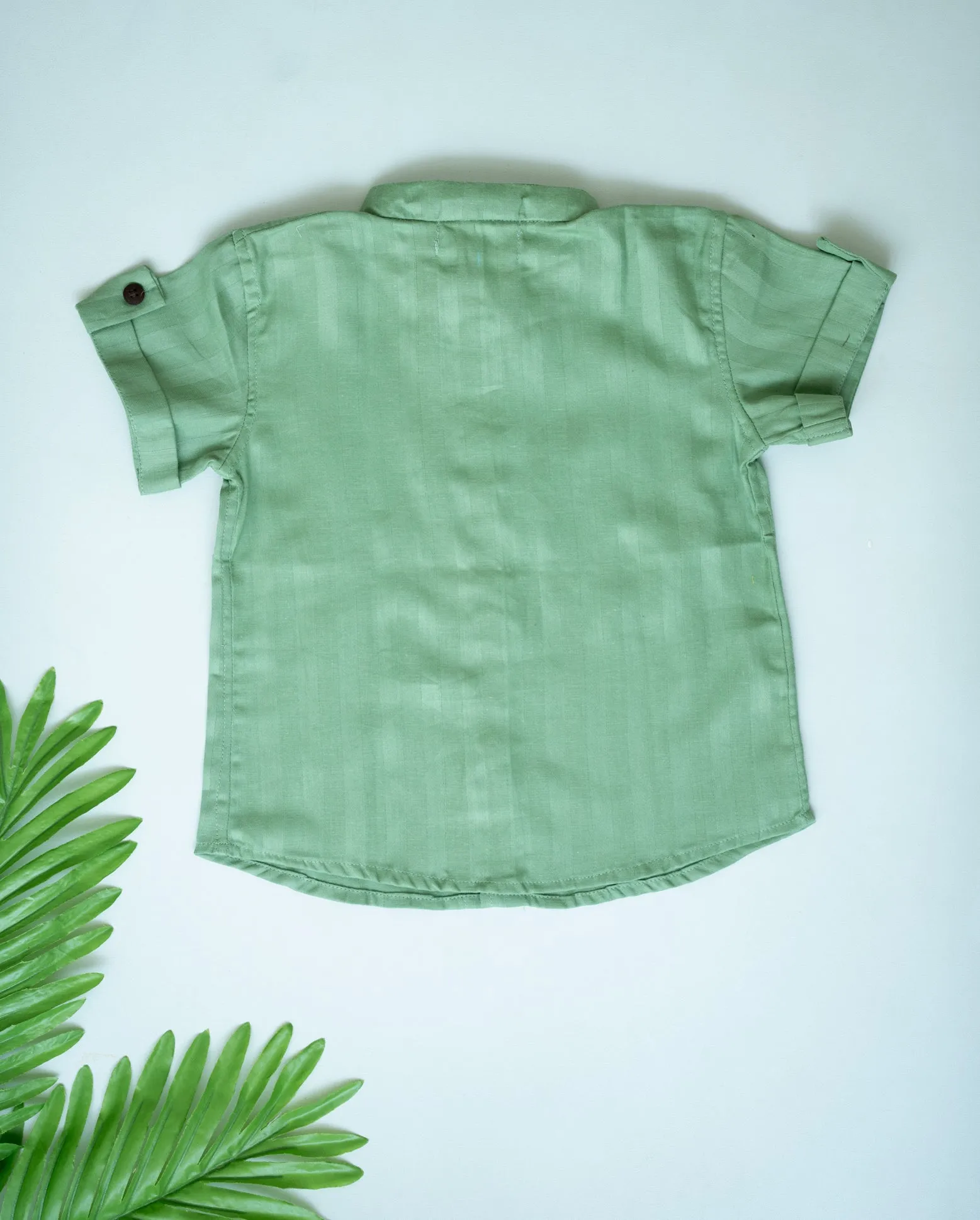 Klingaru Shirt - Green Self Stripes