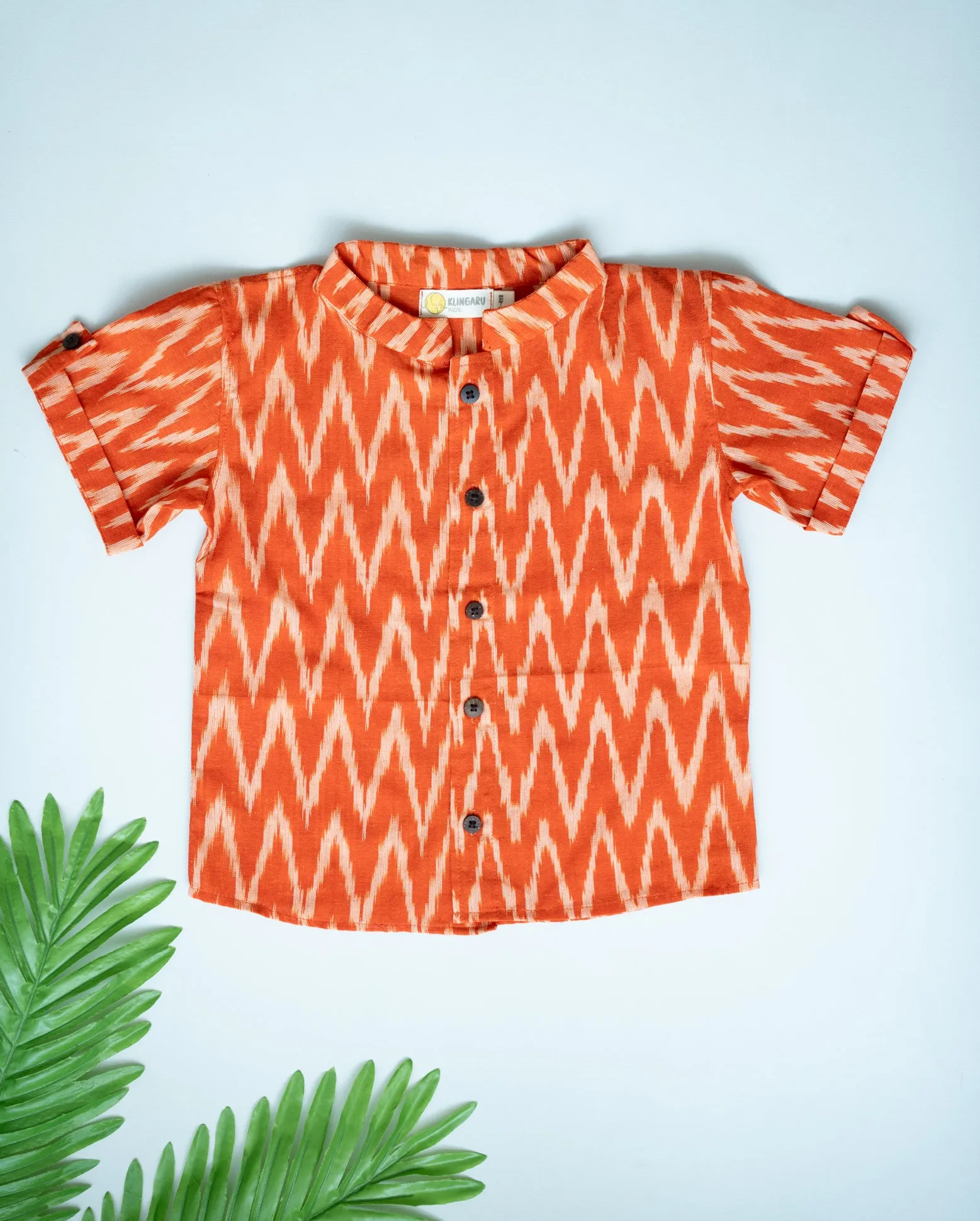 Klingaru Shirt - Orange Ikat