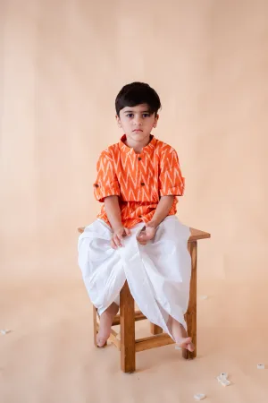 Klingaru Shirt - Orange Ikat