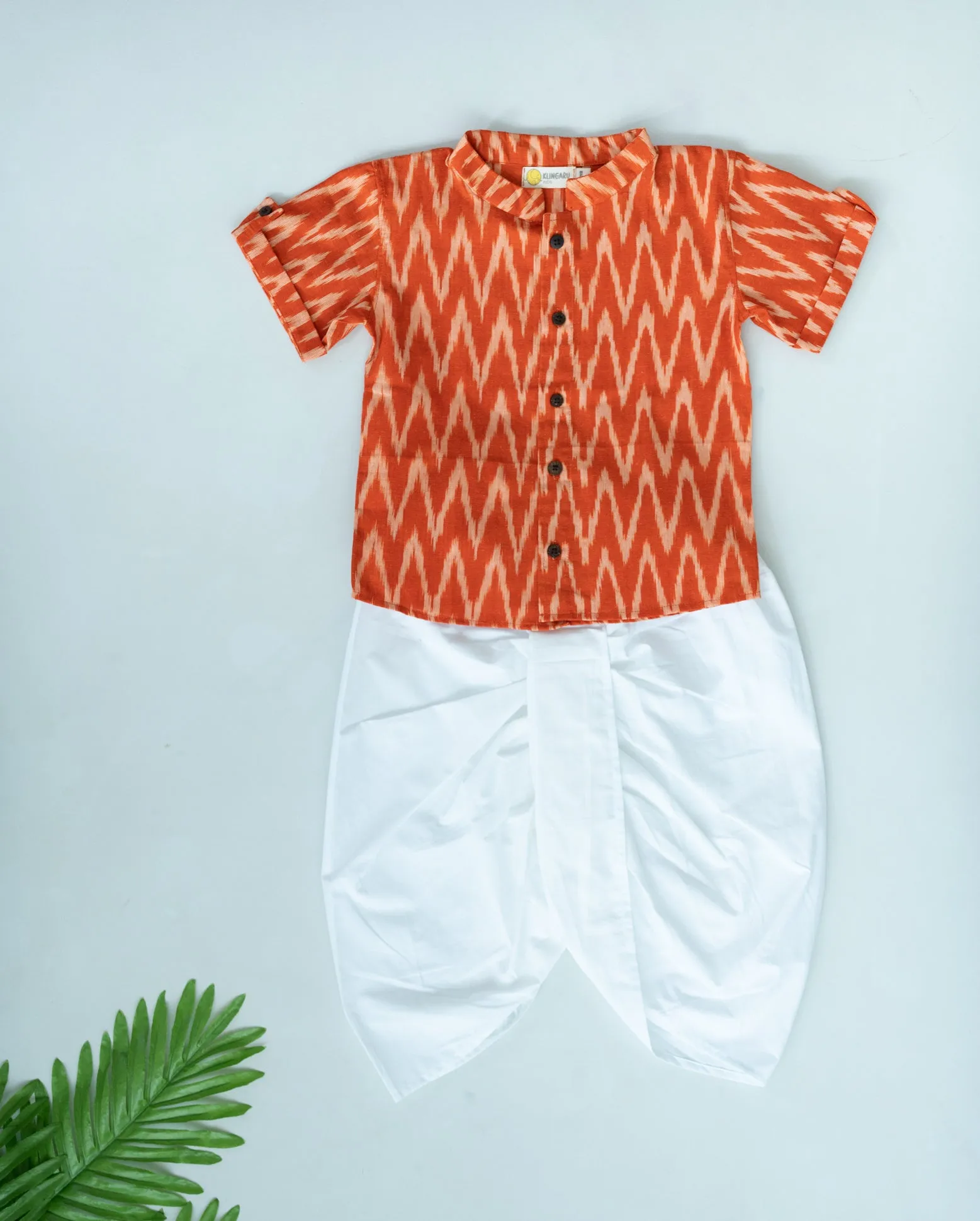 Klingaru Shirt - Orange Ikat