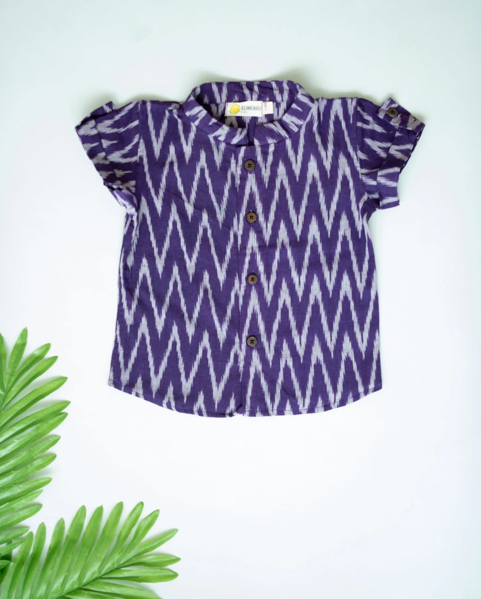 Klingaru Shirt - Purple Ikat