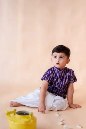 Klingaru Shirt - Purple Ikat