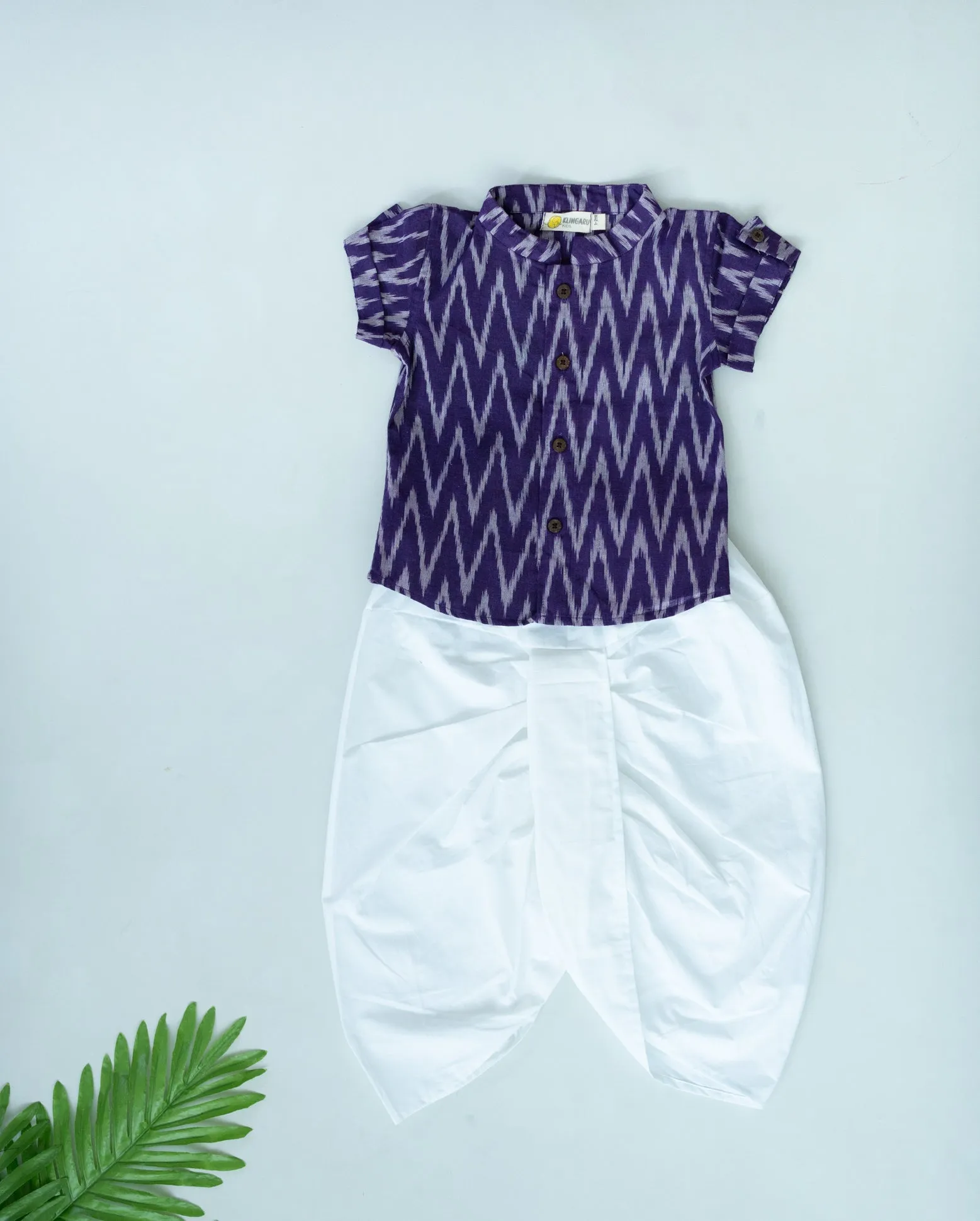 Klingaru Shirt - Purple Ikat