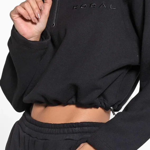 Koral Dylan Zip Pullover Black