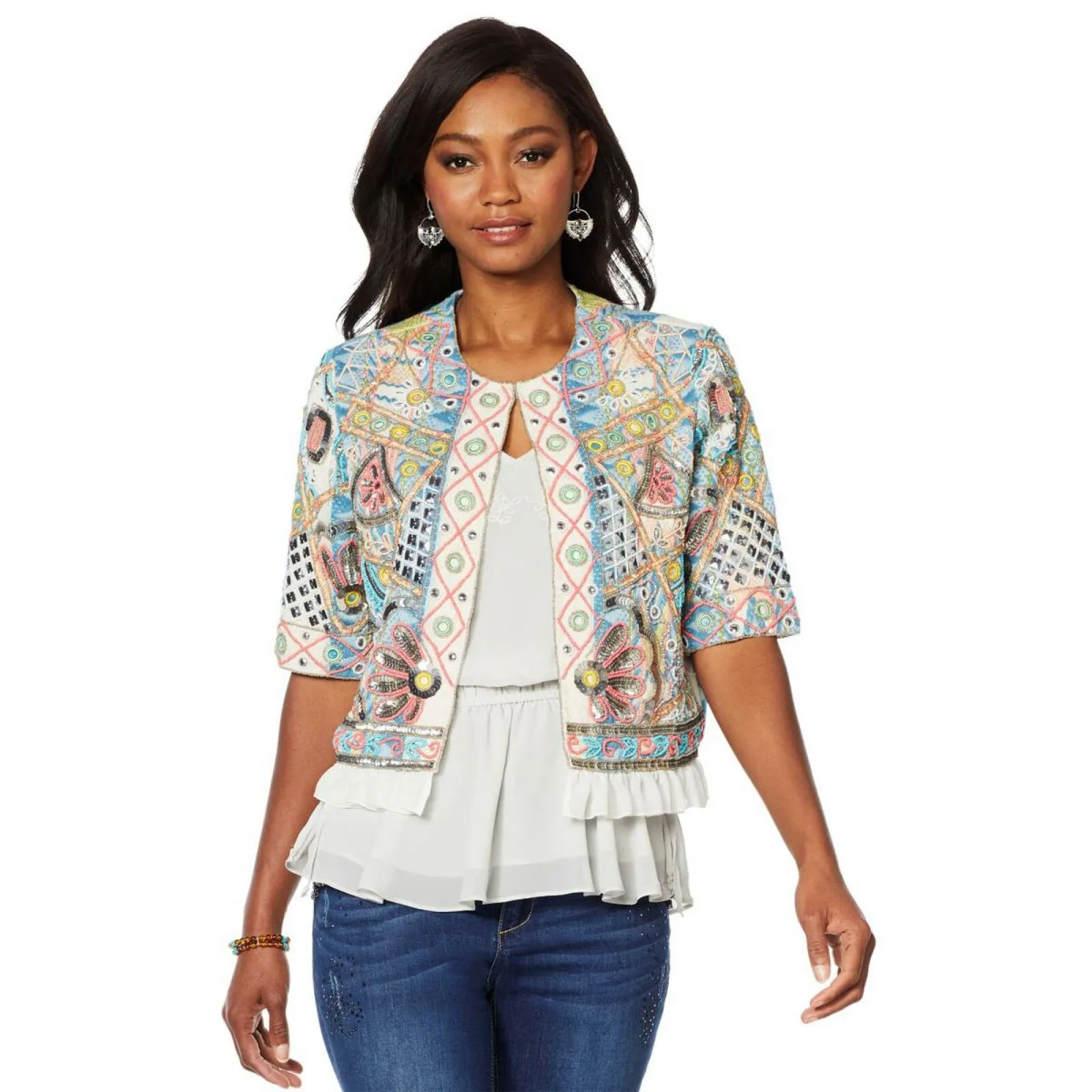 LaBellum by Hillary Scott Women's Hero Embellished Jacket