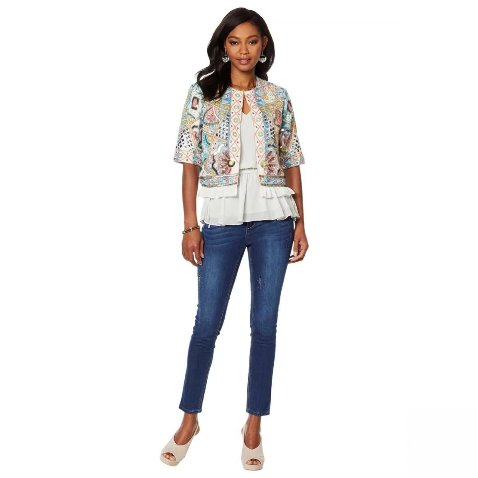 LaBellum by Hillary Scott Women's Hero Embellished Jacket
