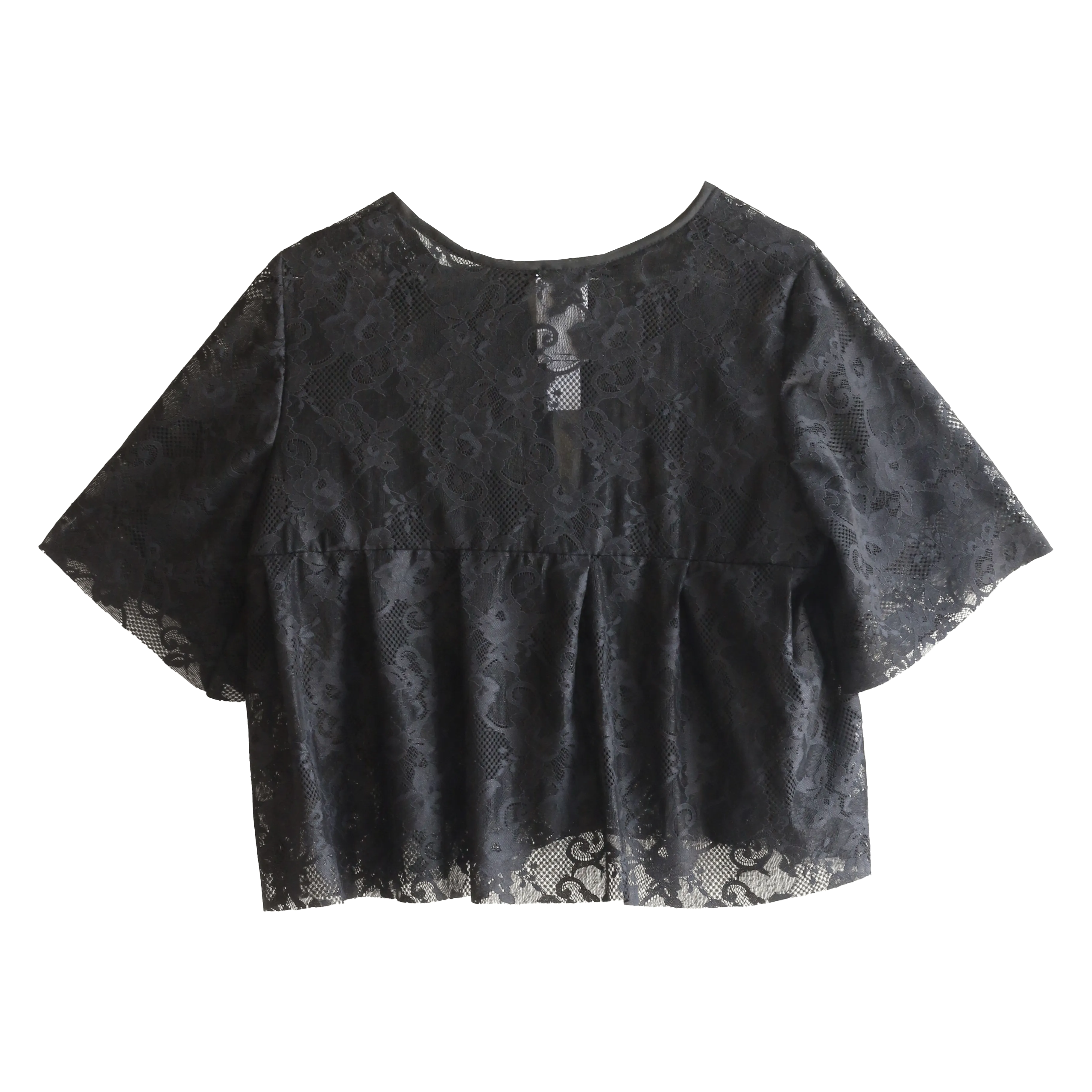 Lace Tie Neck Top