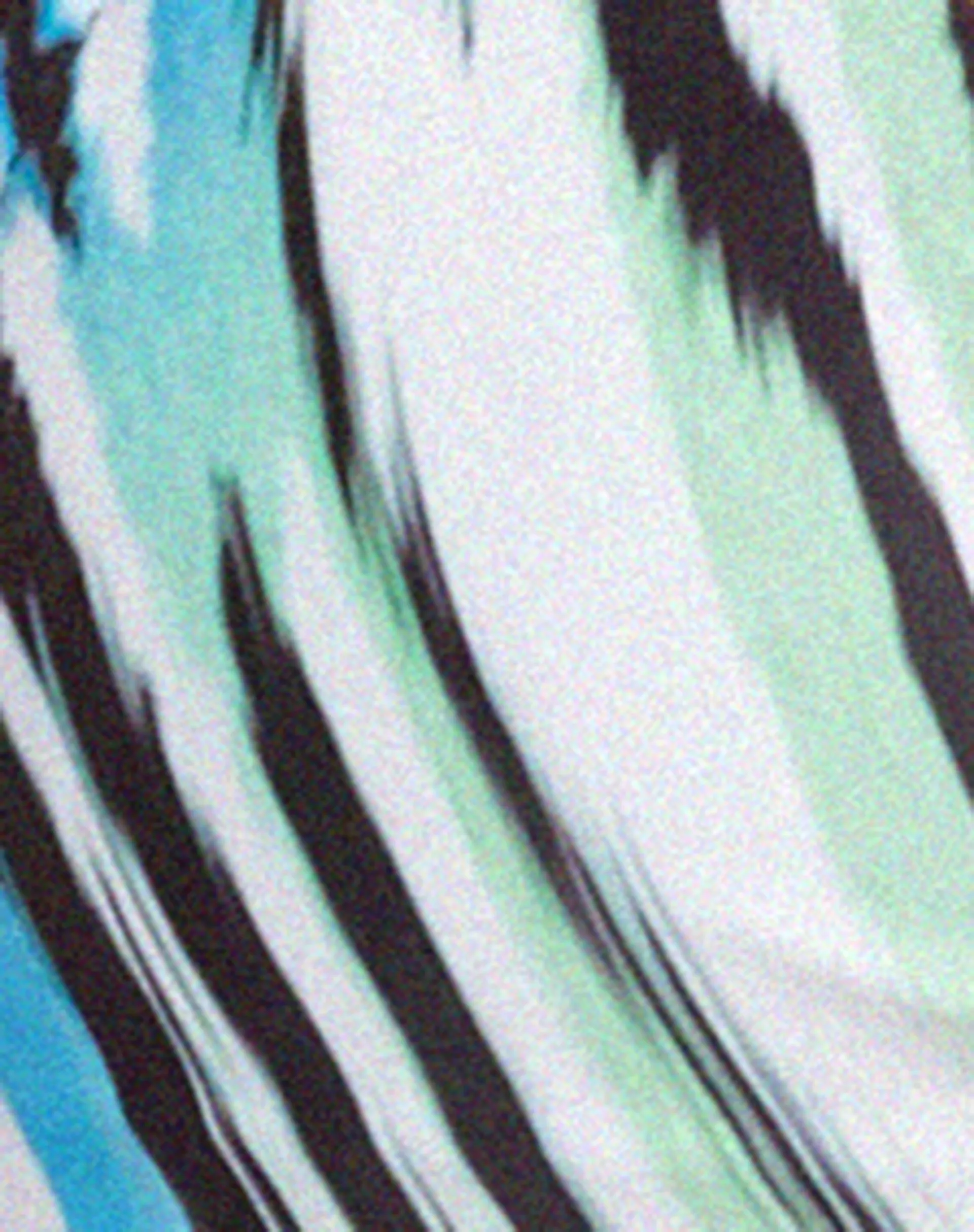 Laufey Bikini Top in Warped Zebra Blue