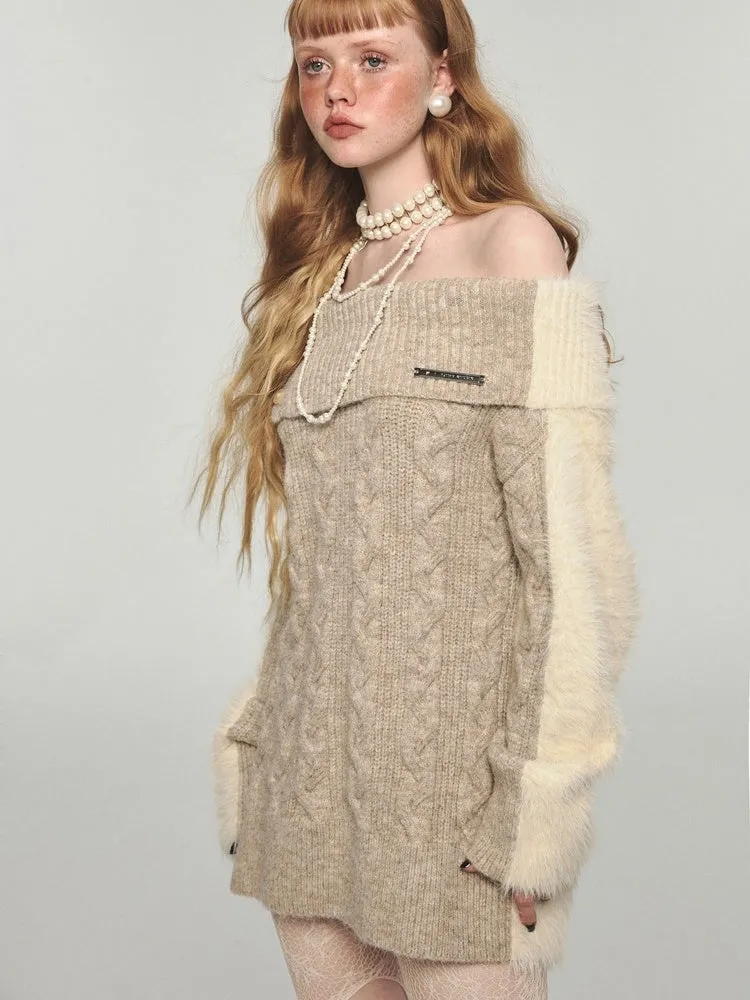 Lazy Off Shoulder Sweater【s0000004992】