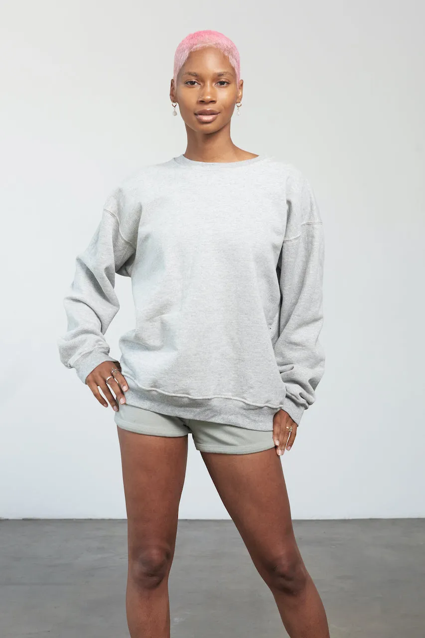 Light Gray Crewneck Pullover