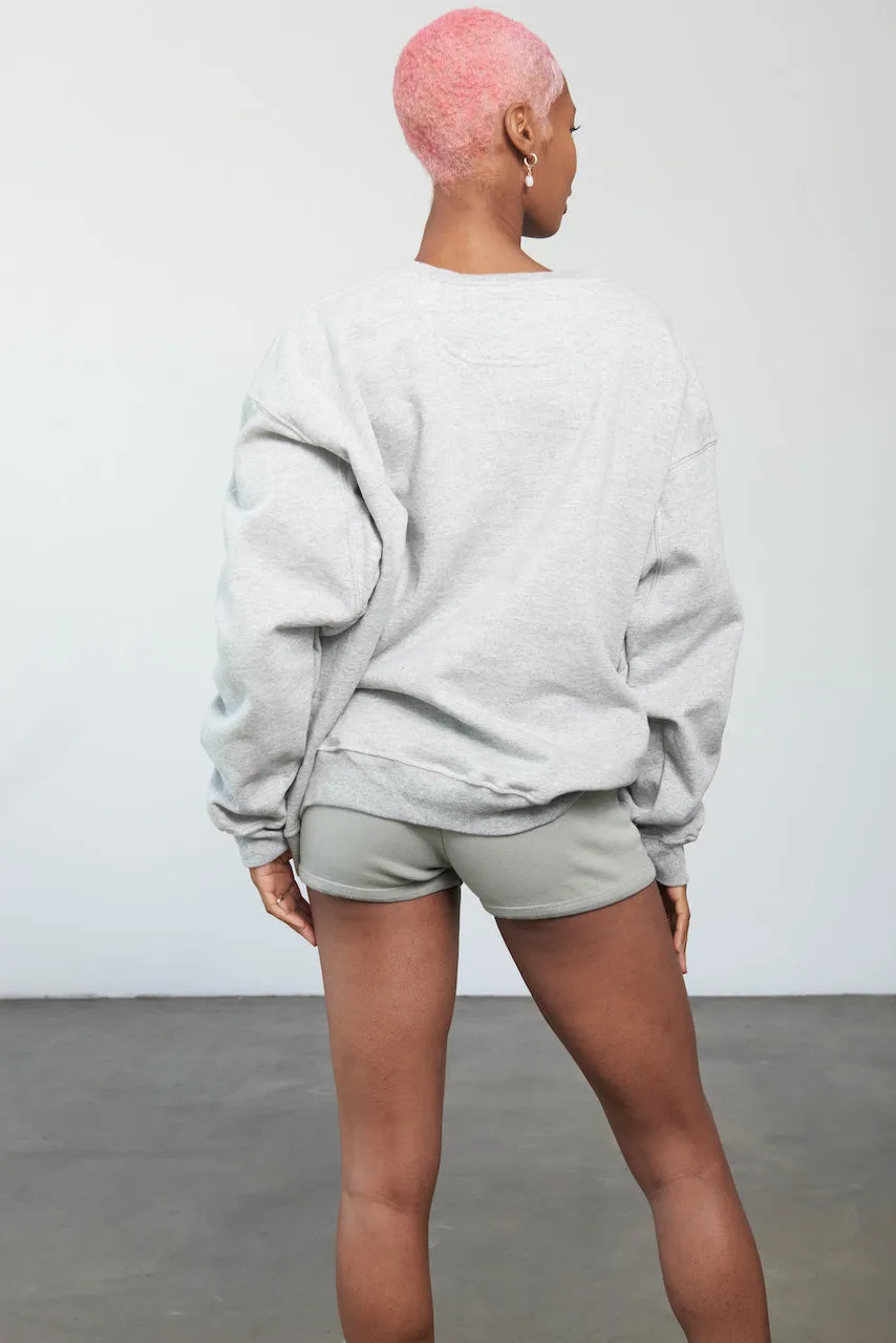 Light Gray Crewneck Pullover
