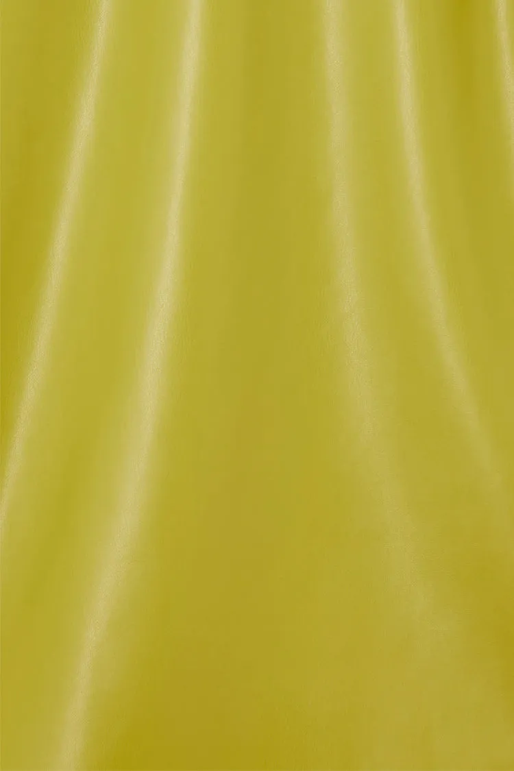 Lime Vegan Leather Jaspre Skirt
