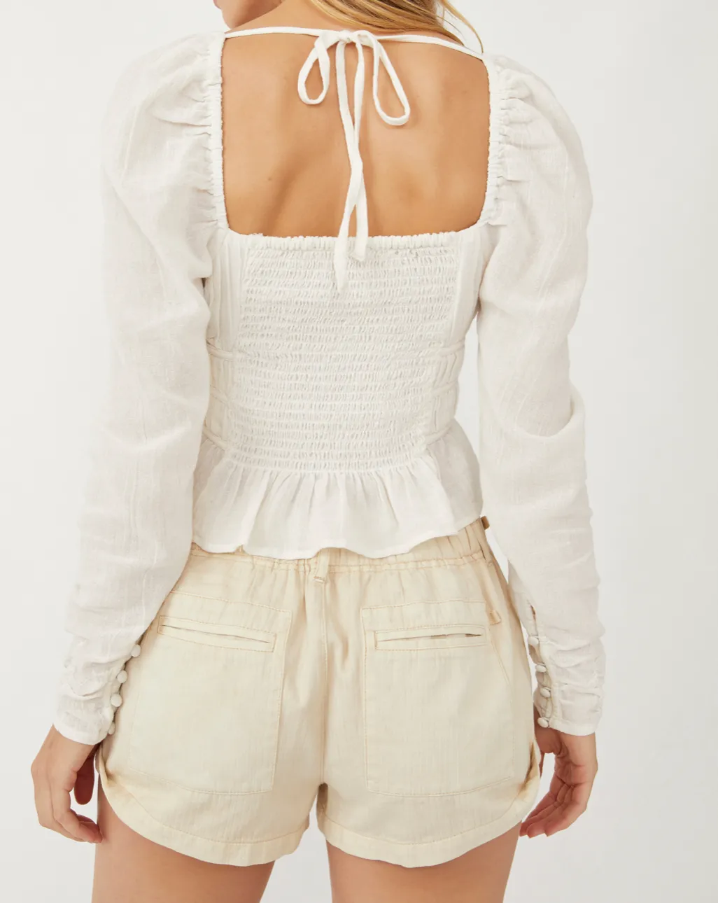 Long Sleeve Peasant Underwire Top