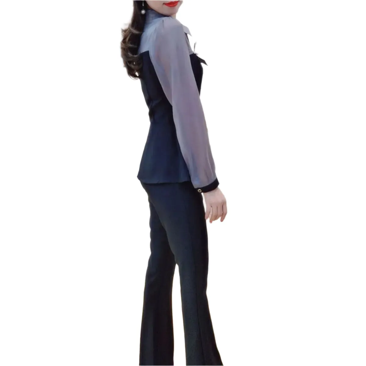Long Sleeved Spliced Matching Set