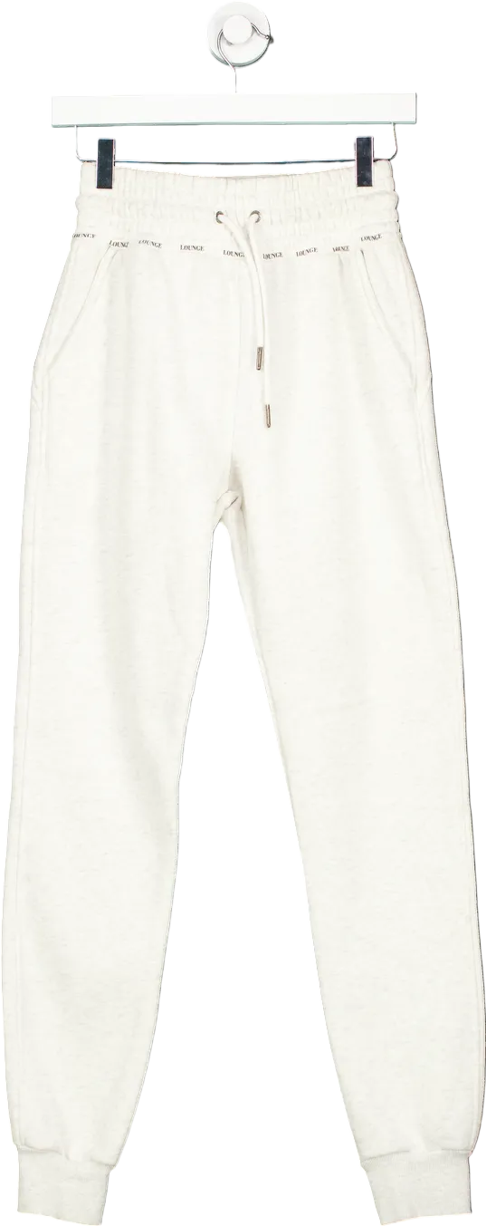 Lounge White Joggers XS