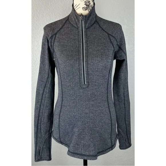 Lululemon Run:U Turn Herringbone Pullover Sweater, size 6