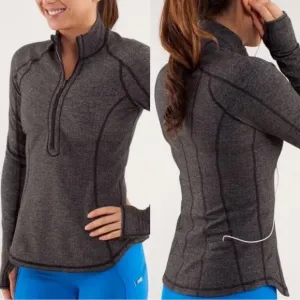 Lululemon Run:U Turn Herringbone Pullover Sweater, size 6