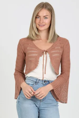 Luna Tie-Front Crochet Top