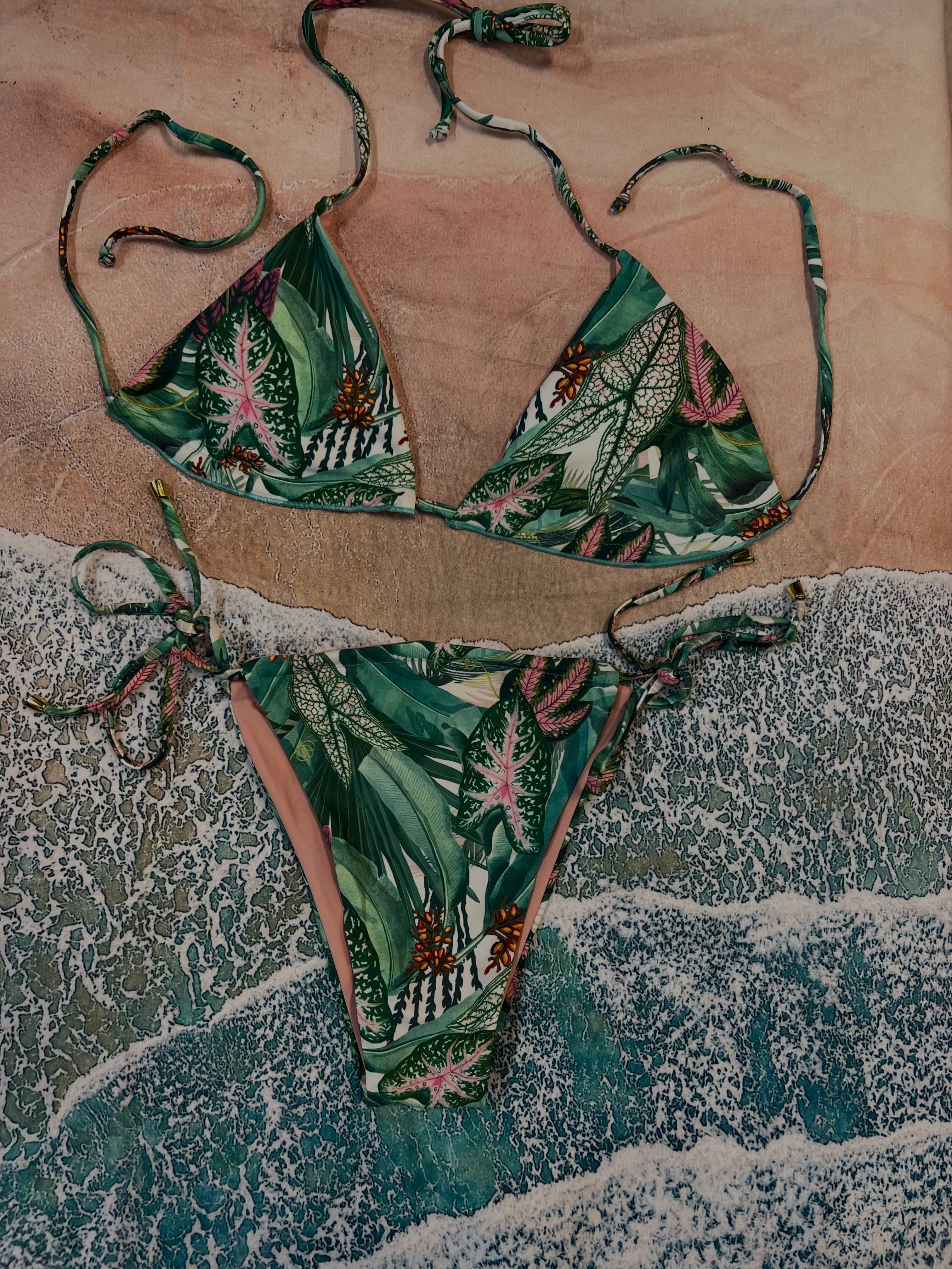 Lush Garden Reversible Bikini Top