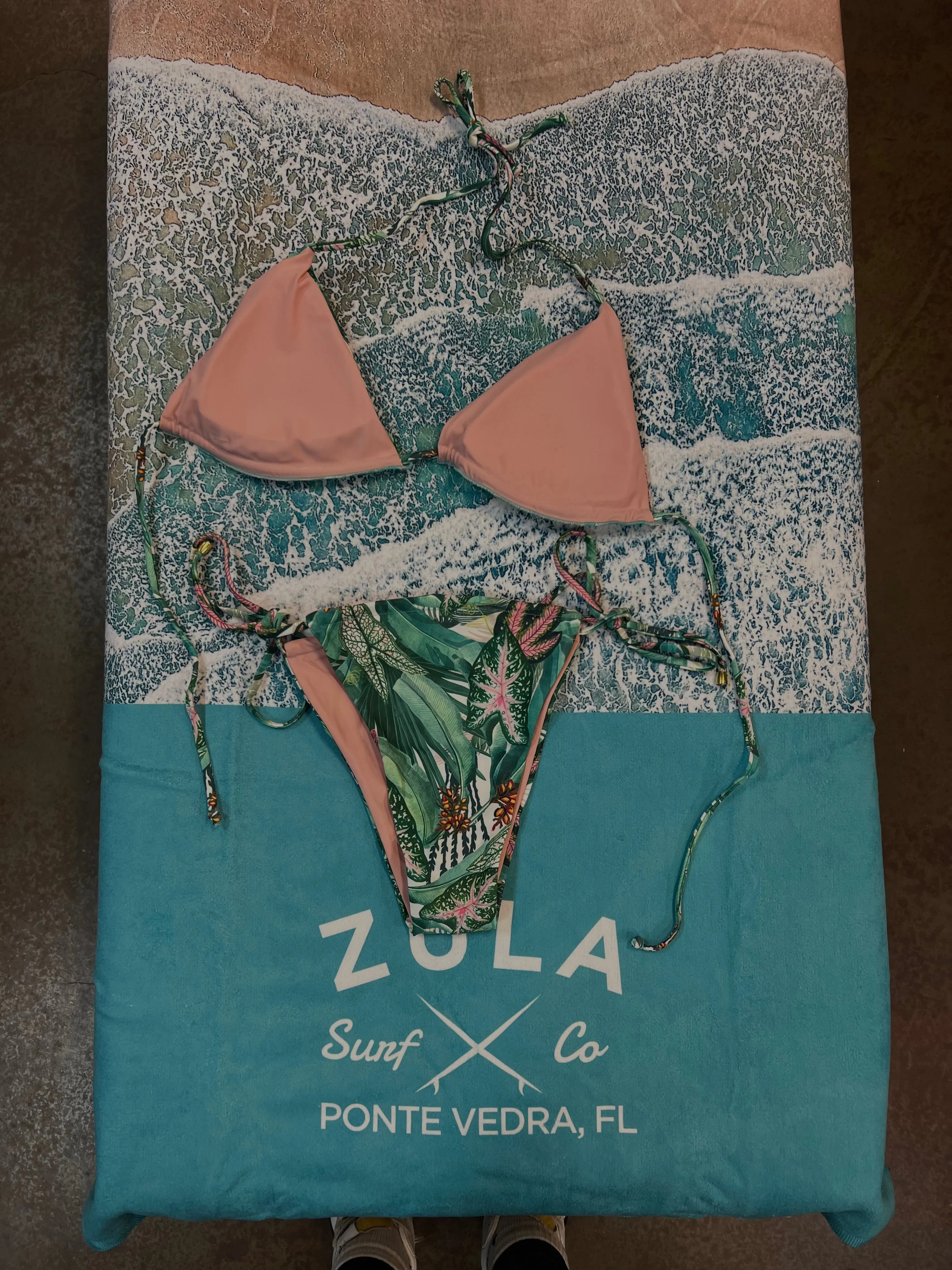 Lush Garden Reversible Bikini Top