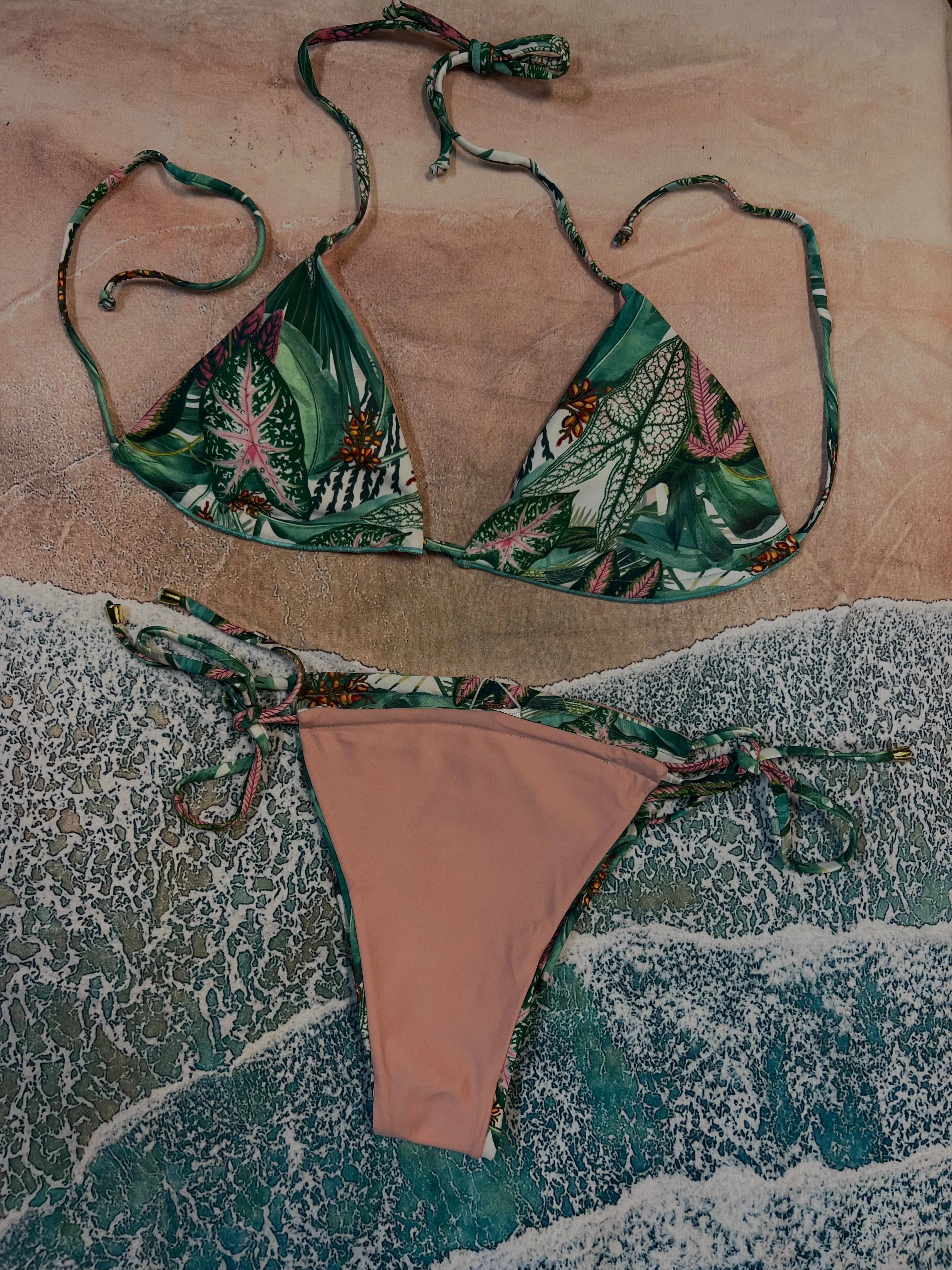 Lush Garden Reversible Bikini Top