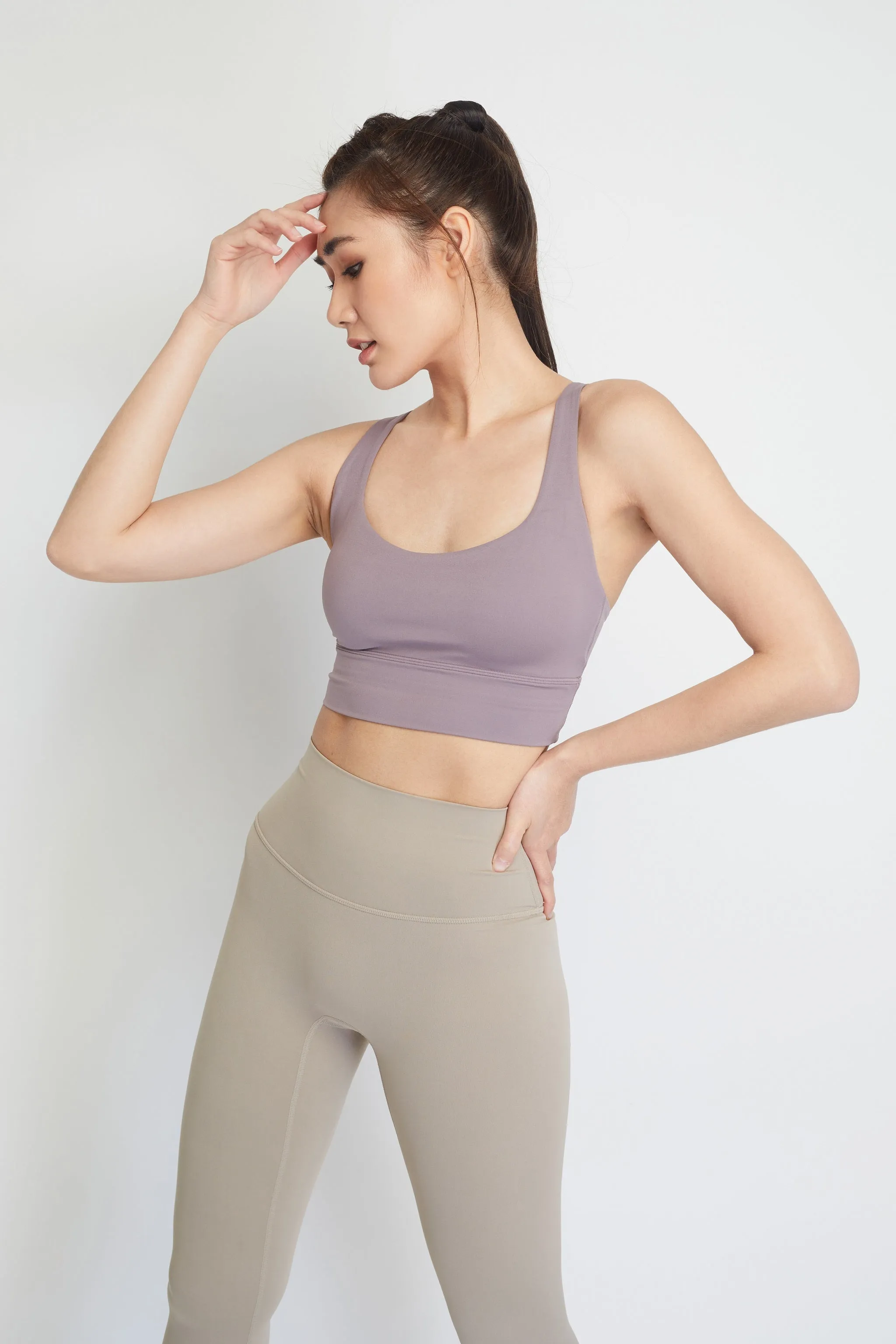 Lydia Women Sports Bra (Dark Violet)