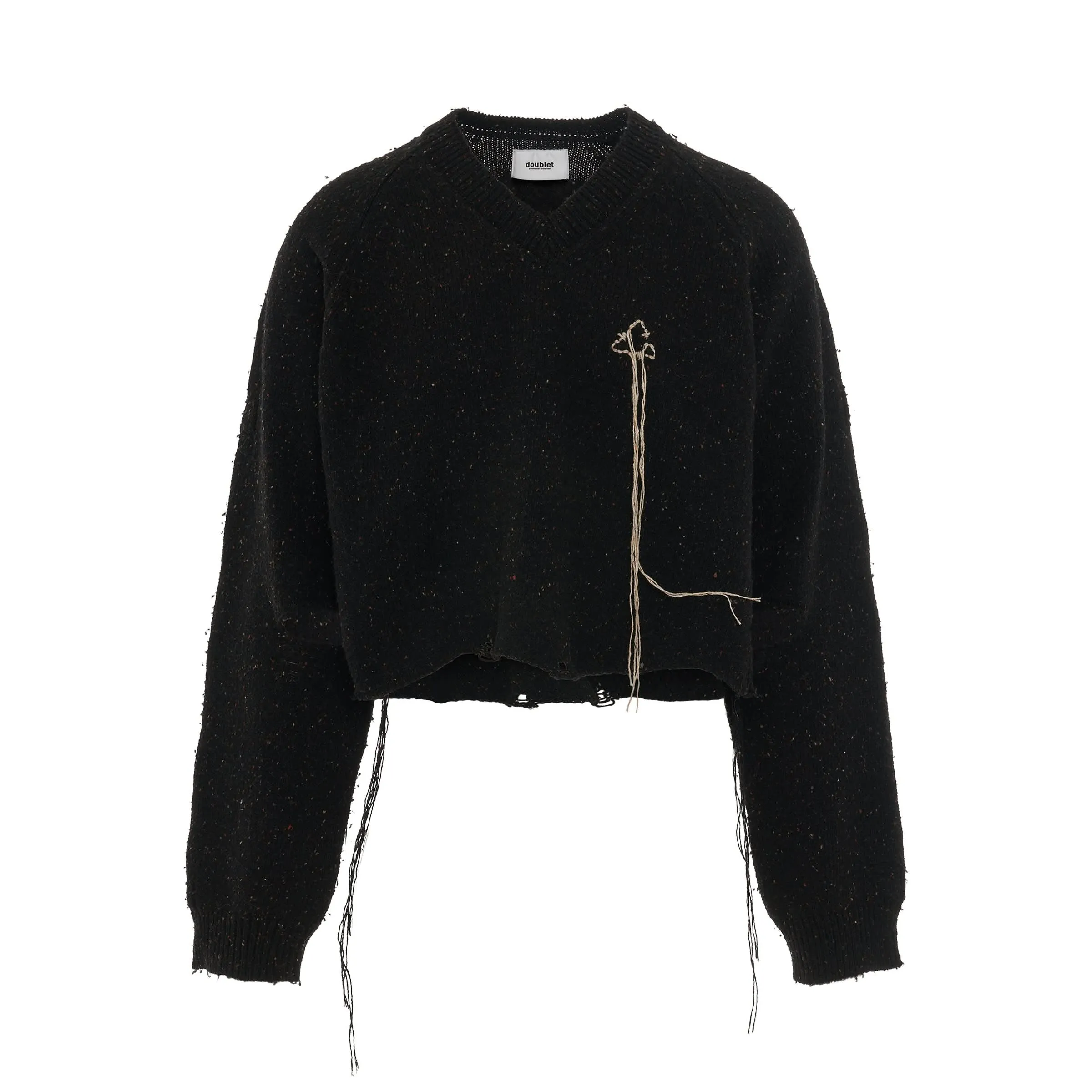 Magnet Knit Pullover in Black