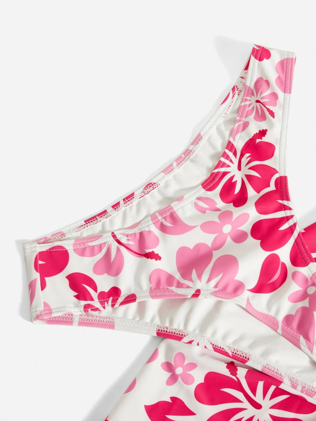 MakeMeChic Women's 3 Piece Bikini Set Halter Tie Back High Cut Swimsuit Bathing Suit with Cover Up
