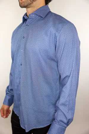 Marcello Midway Blue Medallion Shirt