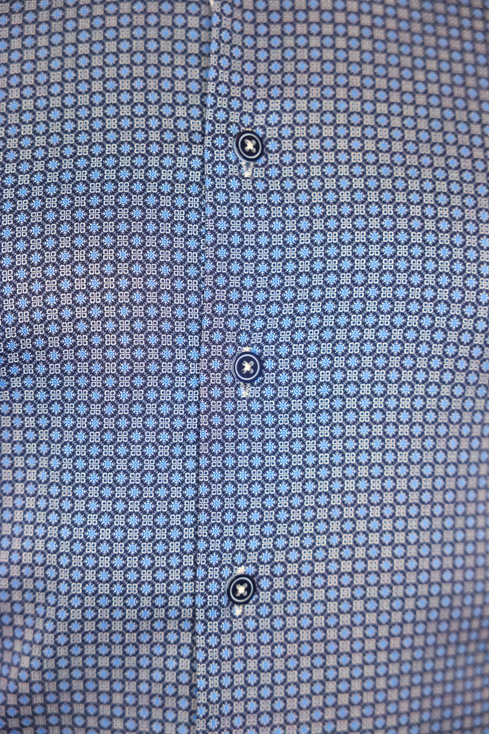 Marcello Midway Blue Medallion Shirt